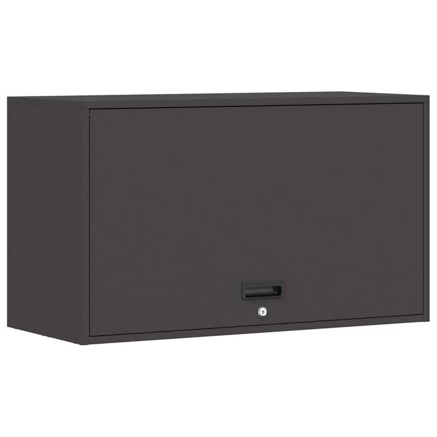 Wandkast Voor Garage Poedercoating Staal 90 x 40 x 53 cm Zwart