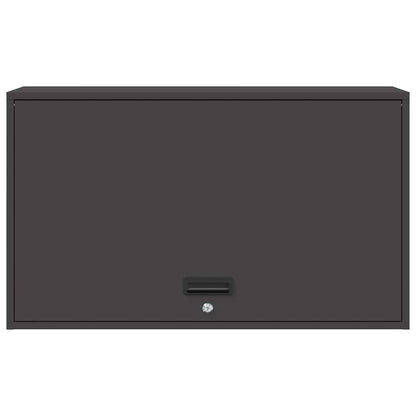 Wandkast Voor Garage Poedercoating Staal 90 x 40 x 53 cm Zwart