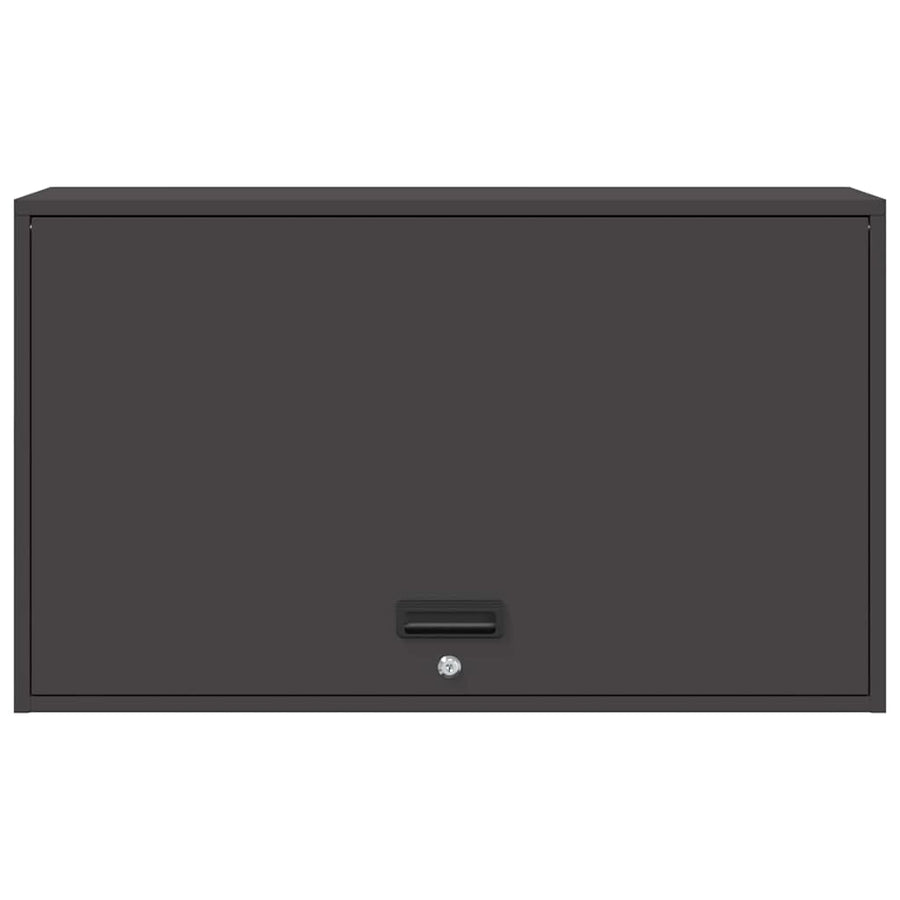 Wandkast Voor Garage Poedercoating Staal 90 x 40 x 53 cm Zwart