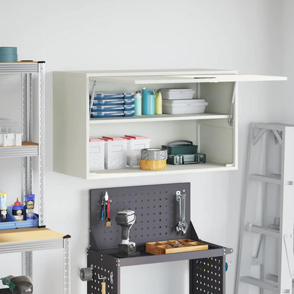 Wandkast Voor Garage Poedercoating Staal 90 x 40 x 53 cm Wit