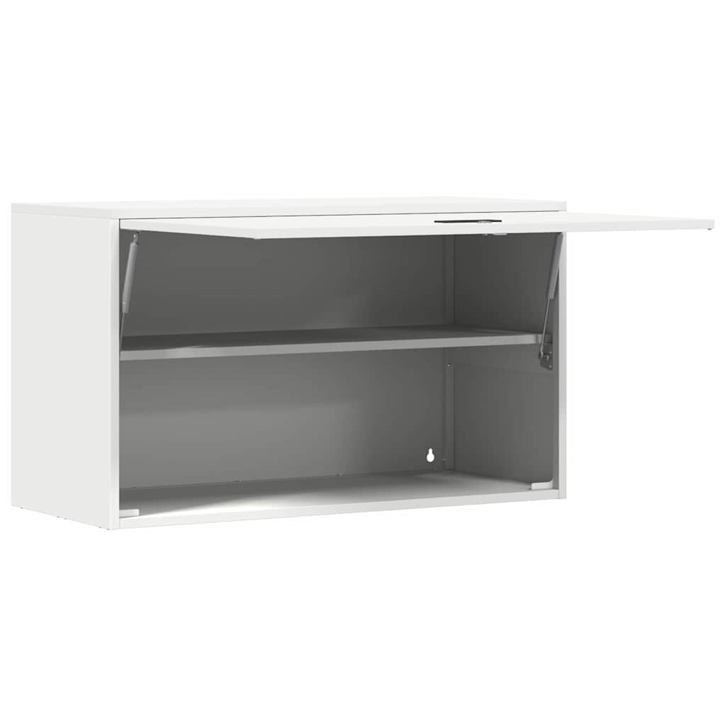 Wandkast Voor Garage Poedercoating Staal 90 x 40 x 53 cm Wit