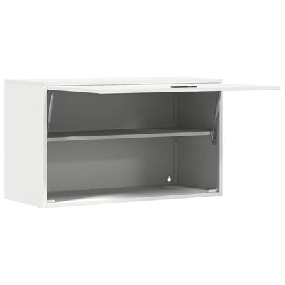 Wandkast Voor Garage Poedercoating Staal 90 x 40 x 53 cm Wit