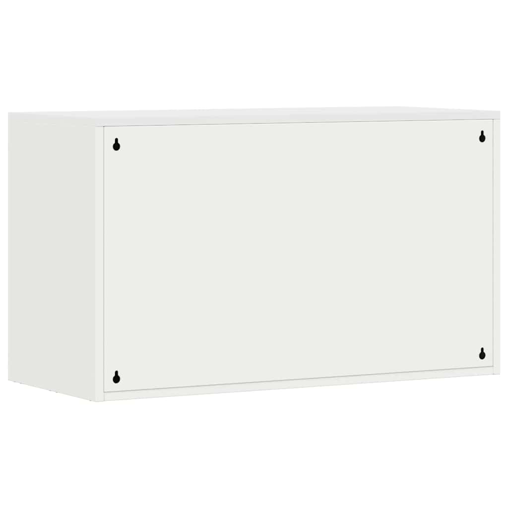 Wandkast Voor Garage Poedercoating Staal 90 x 40 x 53 cm Wit
