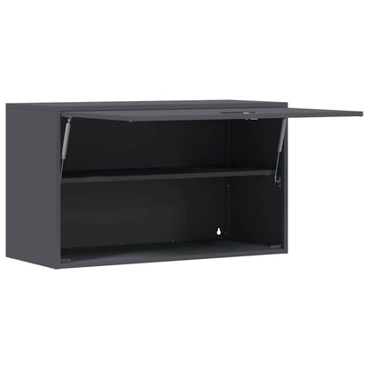 Wandkast Voor Garage 90 x 40 x 53 cm Antraciet