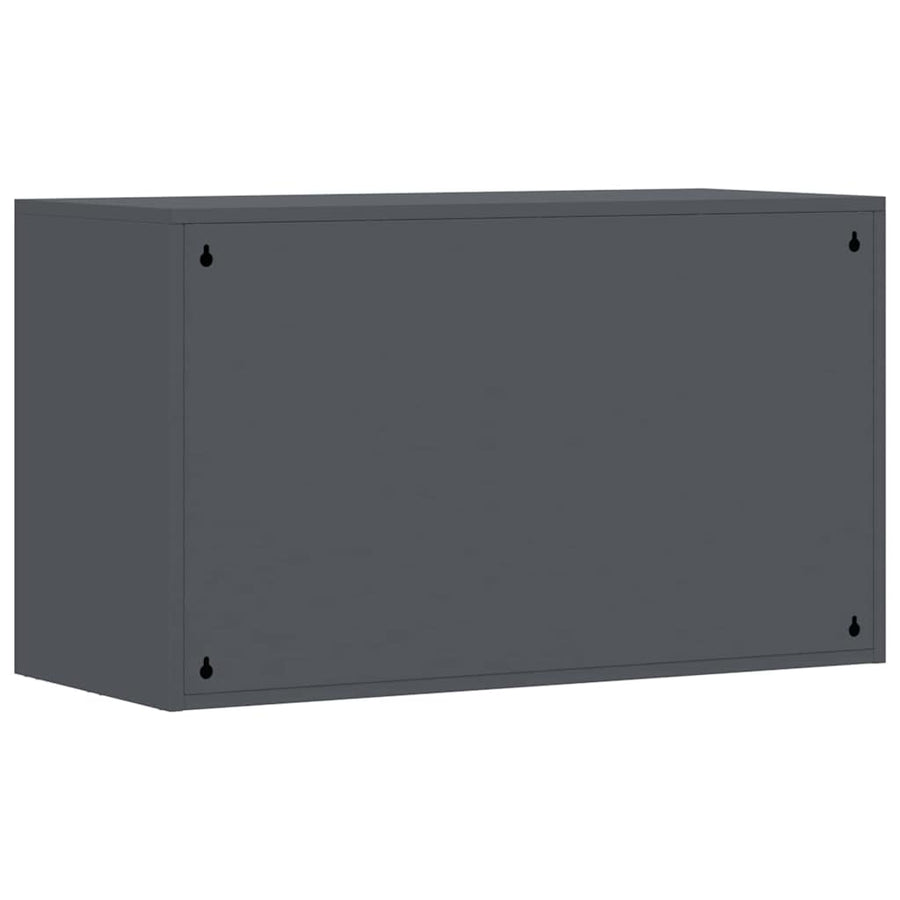Wandkast Voor Garage 90 x 40 x 53 cm Antraciet