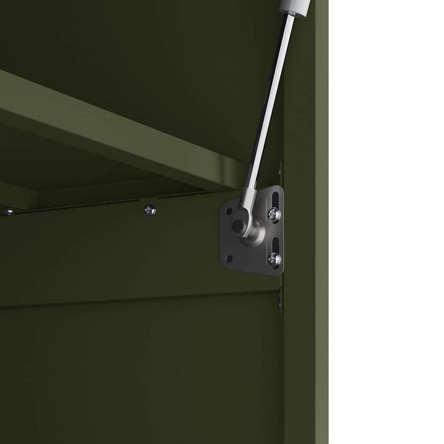 Wandkast Voor Garage 90 x 40 x 53 cm Olijfgroen