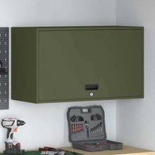 Wandkast Voor Garage 90 x 40 x 53 cm Olijfgroen