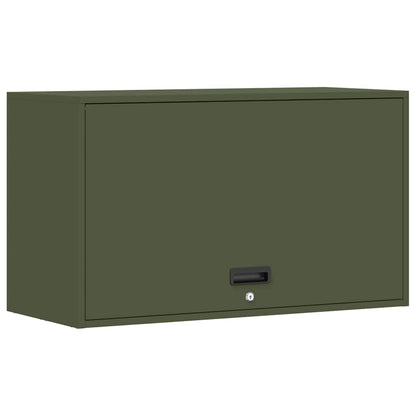 Wandkast Voor Garage 90 x 40 x 53 cm Olijfgroen
