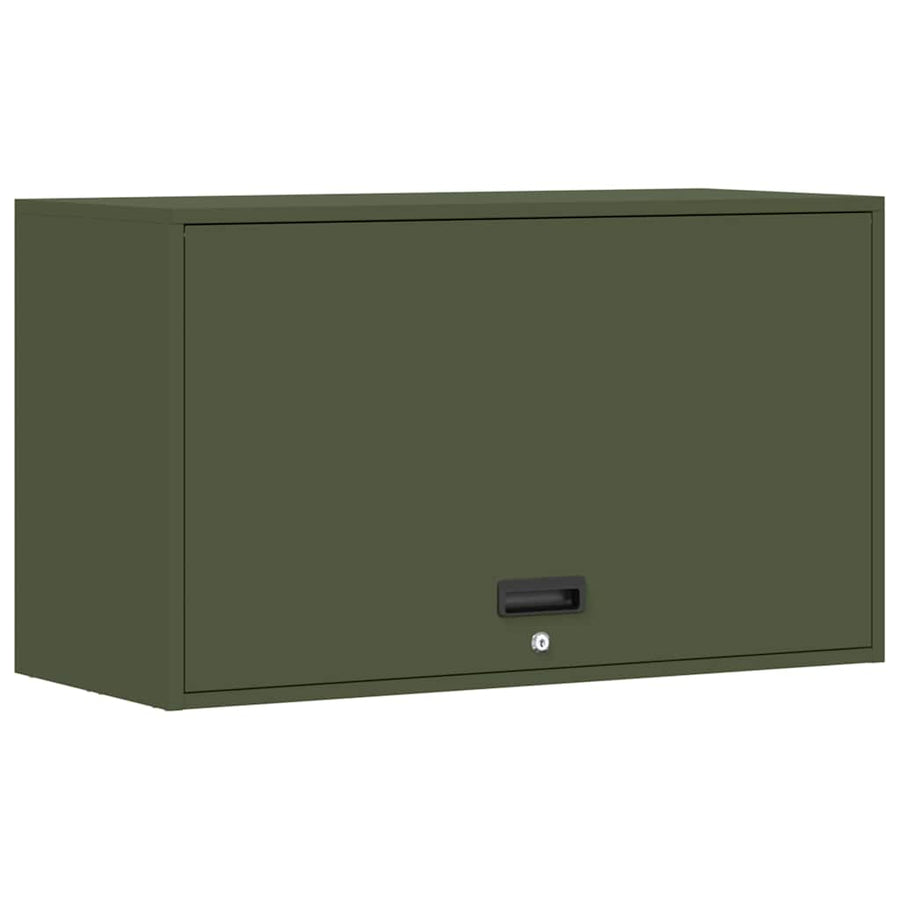 Wandkast Voor Garage 90 x 40 x 53 cm Olijfgroen