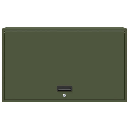 Wandkast Voor Garage 90 x 40 x 53 cm Olijfgroen