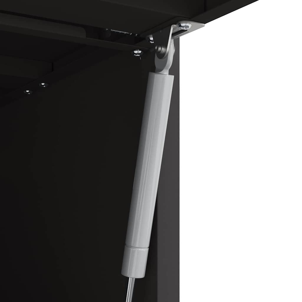 Wandkast Voor Garage Poedercoating Staal 80 x 40 x 53 cm Zwart