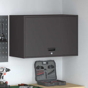Wandkast garage 80x40x53 cm staal zwart