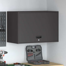 Wandkast Voor Garage Poedercoating Staal 80 x 40 x 53 cm Zwart