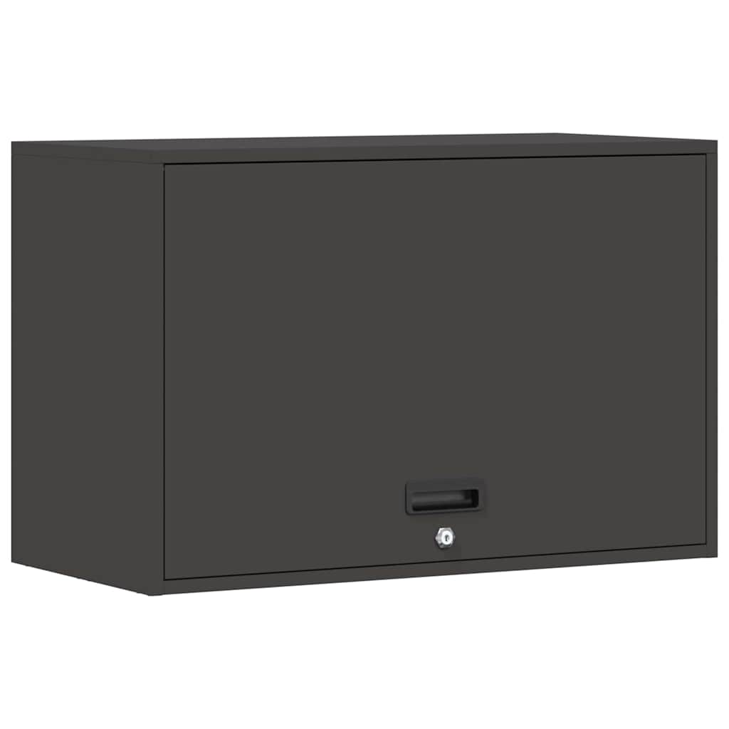 Wandkast Voor Garage Poedercoating Staal 80 x 40 x 53 cm Zwart