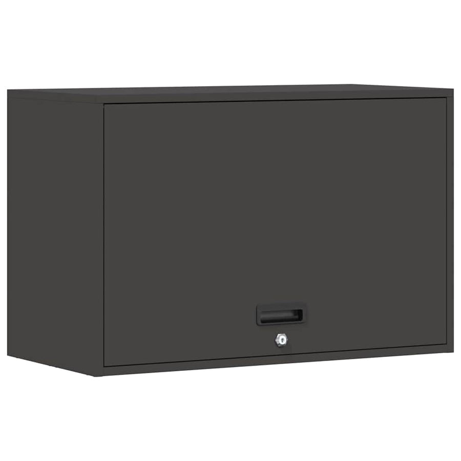 Wandkast Voor Garage Poedercoating Staal 80 x 40 x 53 cm Zwart