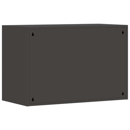 Wandkast Voor Garage Poedercoating Staal 80 x 40 x 53 cm Zwart