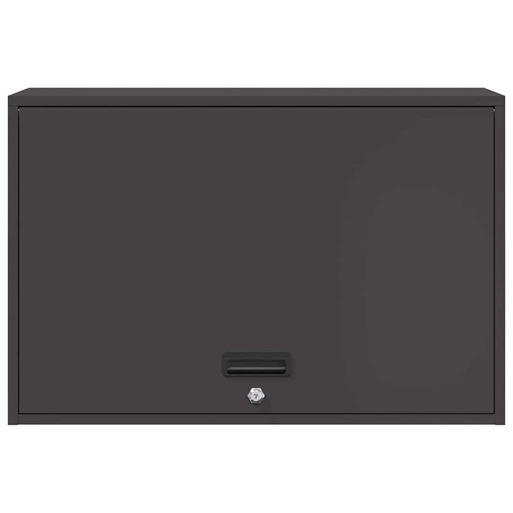 Wandkast Voor Garage Poedercoating Staal 80 x 40 x 53 cm Zwart