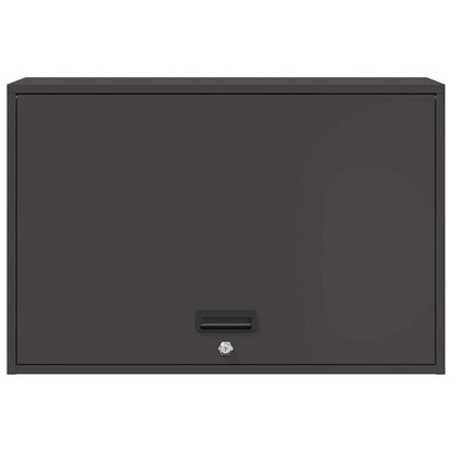 Wandkast Voor Garage Poedercoating Staal 80 x 40 x 53 cm Zwart