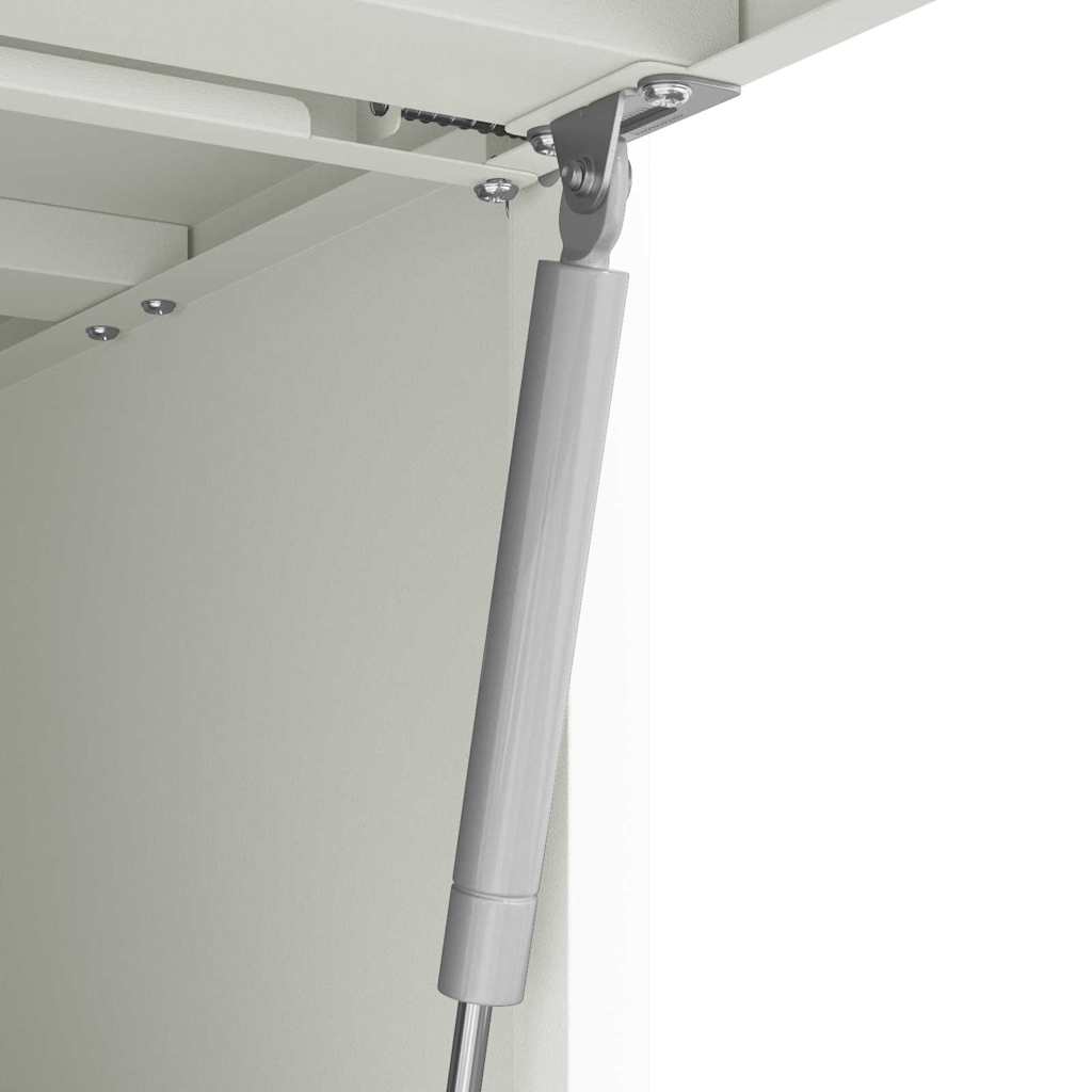 Wandkast Voor Garage Poedercoating Staal 80 x 40 x 53 cm Wit
