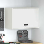 Wall Cabinet for Garage White 80 x 40 x 53 cm Powder-Coated Steel