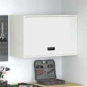 Wandkast garage 80x40x53 cm staal wit