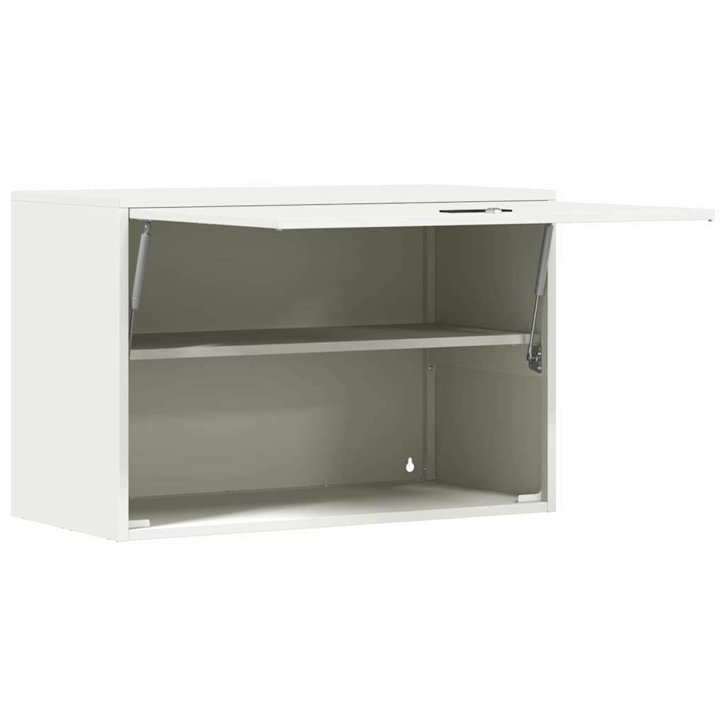 Wandkast Voor Garage Poedercoating Staal 80 x 40 x 53 cm Wit