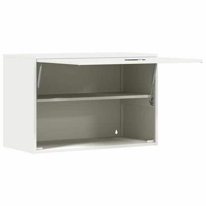 Wandkast Voor Garage Poedercoating Staal 80 x 40 x 53 cm Wit