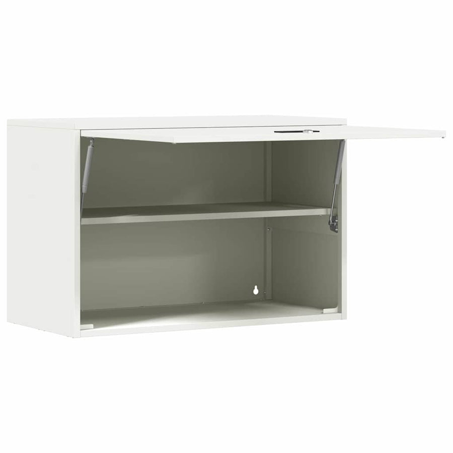 Wandkast Voor Garage Poedercoating Staal 80 x 40 x 53 cm Wit