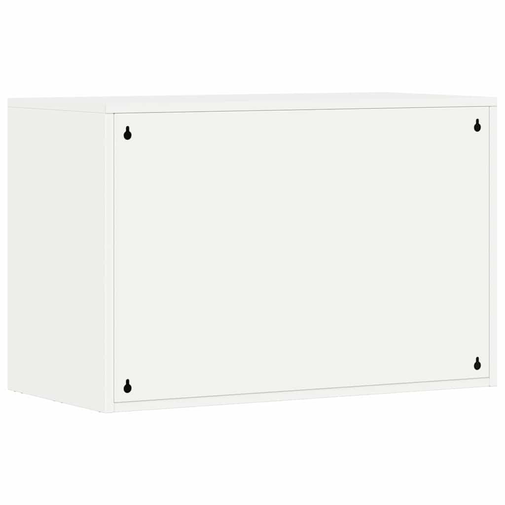 Wandkast Voor Garage Poedercoating Staal 80 x 40 x 53 cm Wit