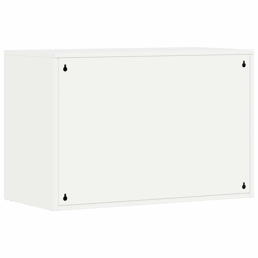 Wandkast Voor Garage Poedercoating Staal 80 x 40 x 53 cm Wit