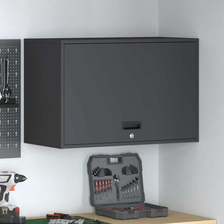 Wandkast Voor Garage 80 x 40 x 53 cm Antraciet