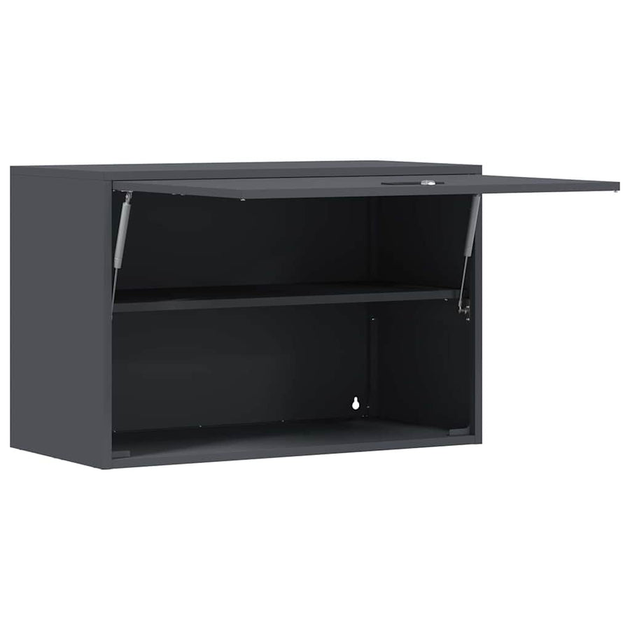 Wandkast Voor Garage 80 x 40 x 53 cm Antraciet