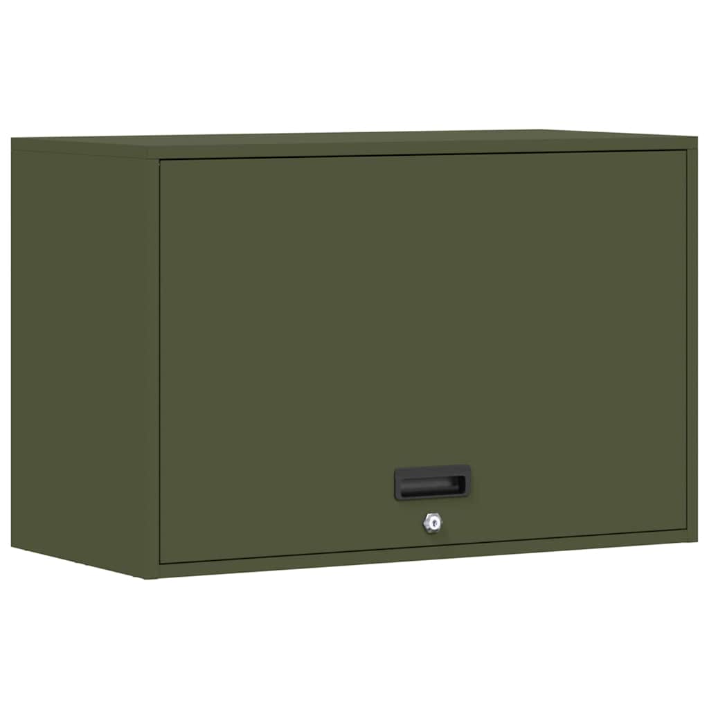 Wandkast Voor Garage 80 x 40 x 53 cm Olijfgroen
