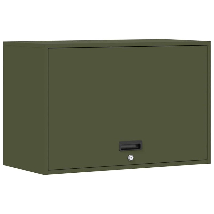 Wandkast Voor Garage 80 x 40 x 53 cm Olijfgroen