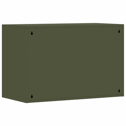 Wandkast Voor Garage 80 x 40 x 53 cm Olijfgroen