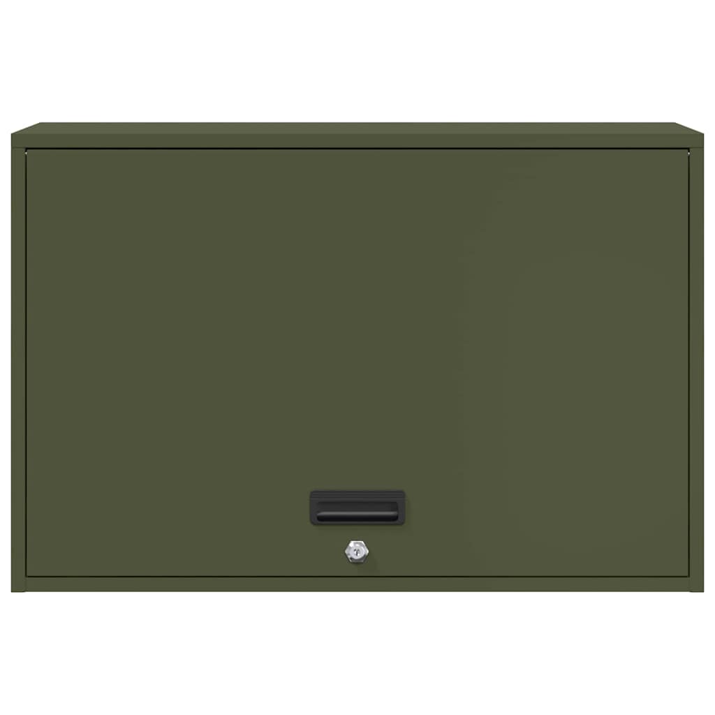 Wandkast Voor Garage 80 x 40 x 53 cm Olijfgroen