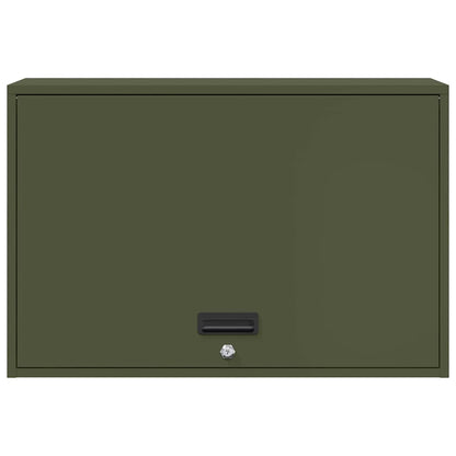 Wandkast Voor Garage 80 x 40 x 53 cm Olijfgroen