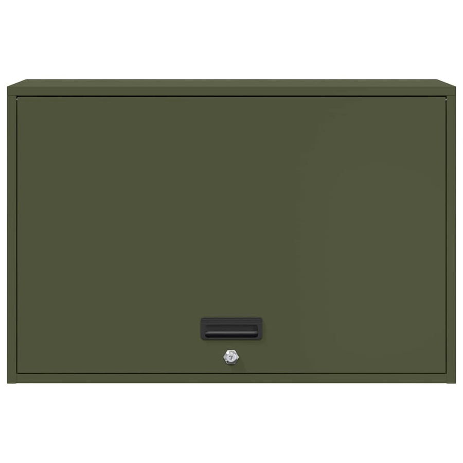 Wandkast Voor Garage 80 x 40 x 53 cm Olijfgroen