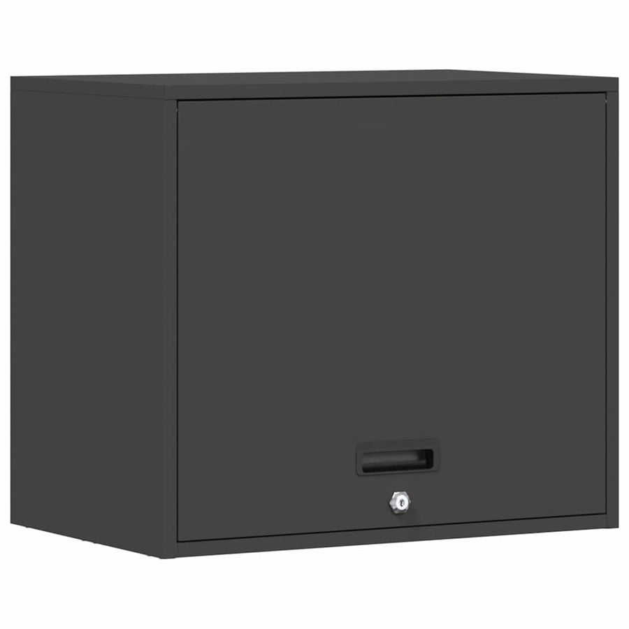 Wandkast Voor Garage Poedercoating Staal 60 x 40 x 53 cm Zwart