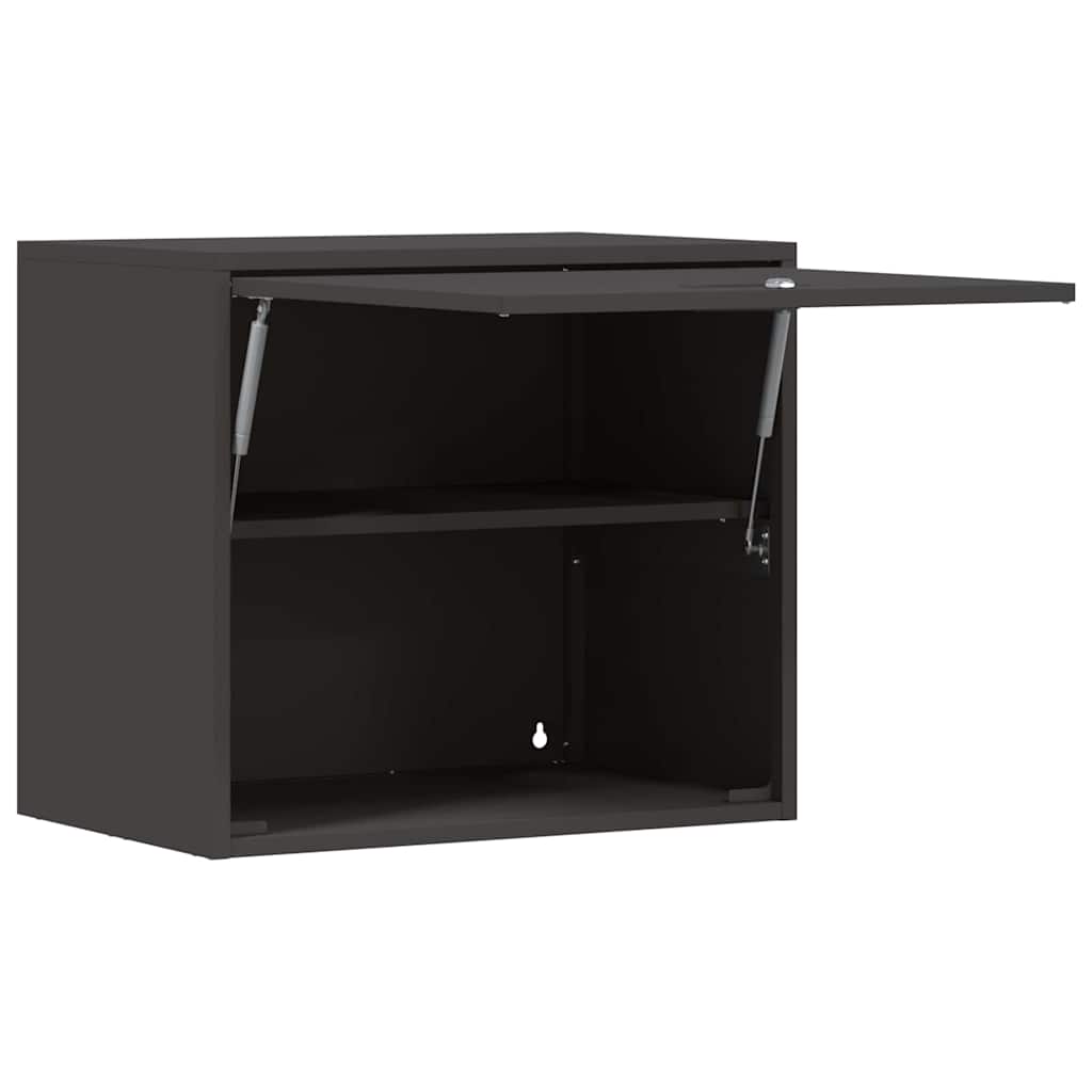Wandkast Voor Garage Poedercoating Staal 60 x 40 x 53 cm Zwart