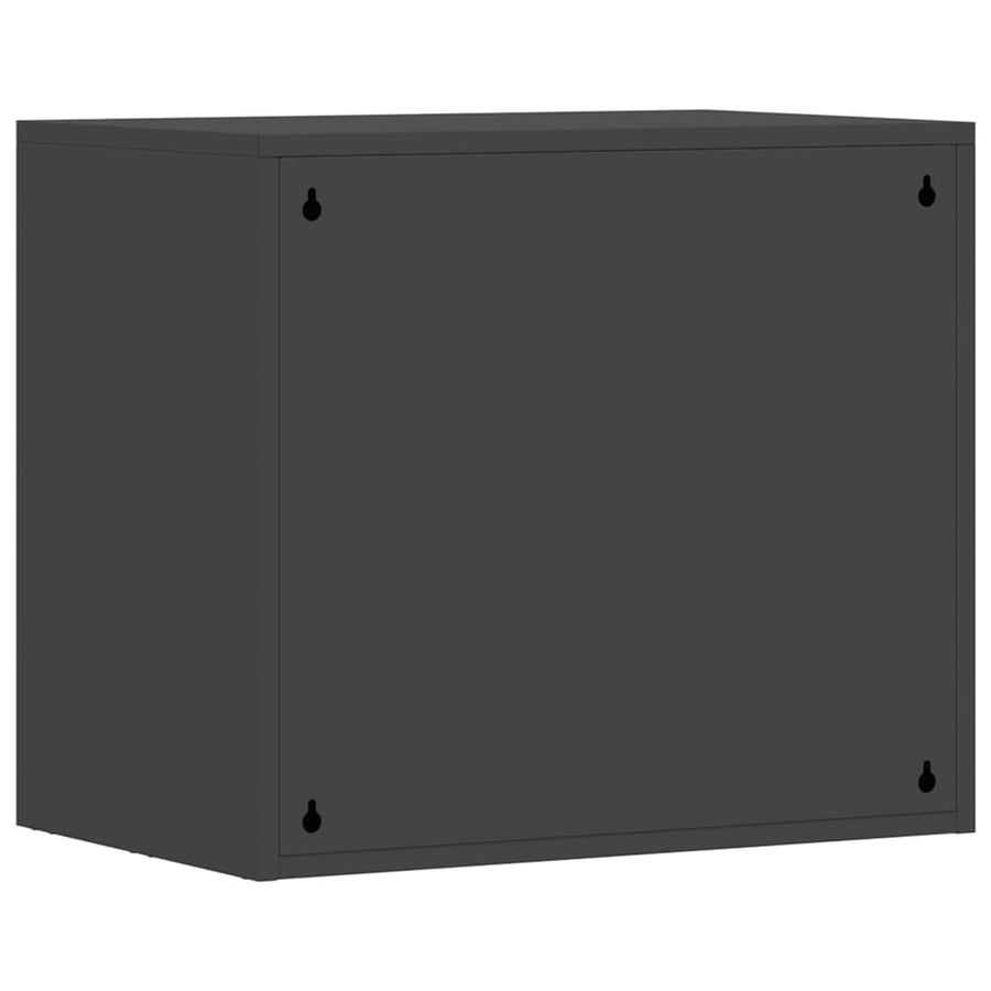 Wandkast Voor Garage Poedercoating Staal 60 x 40 x 53 cm Zwart