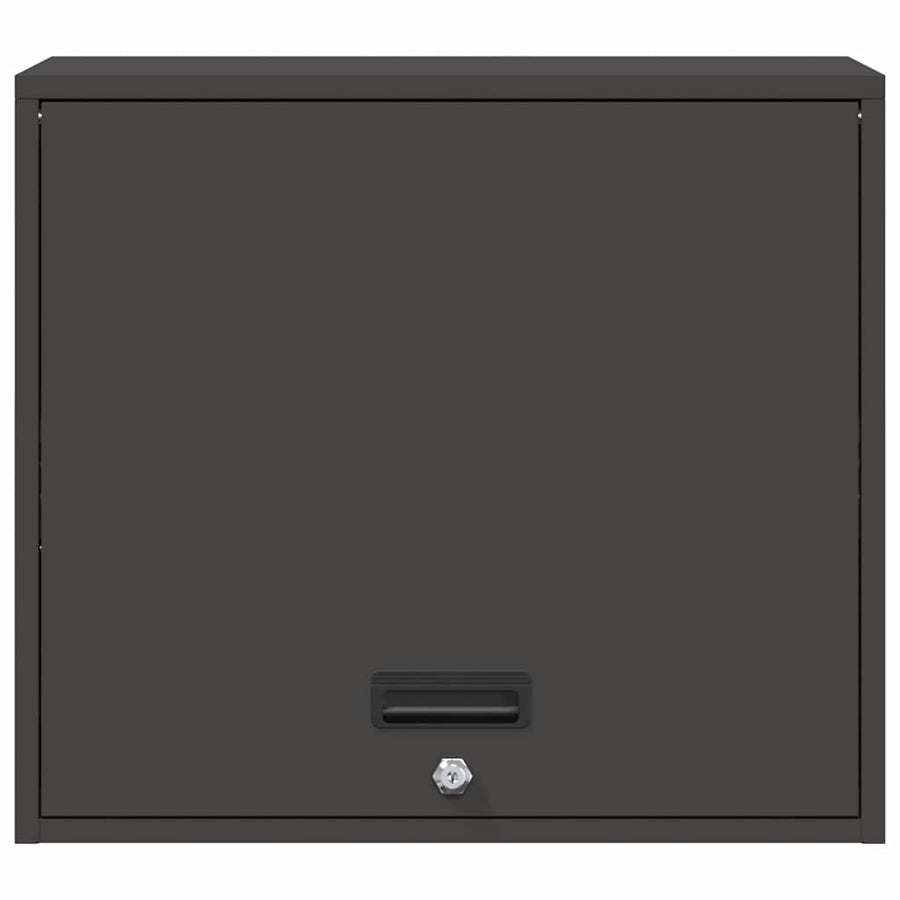 Wandkast Voor Garage Poedercoating Staal 60 x 40 x 53 cm Zwart