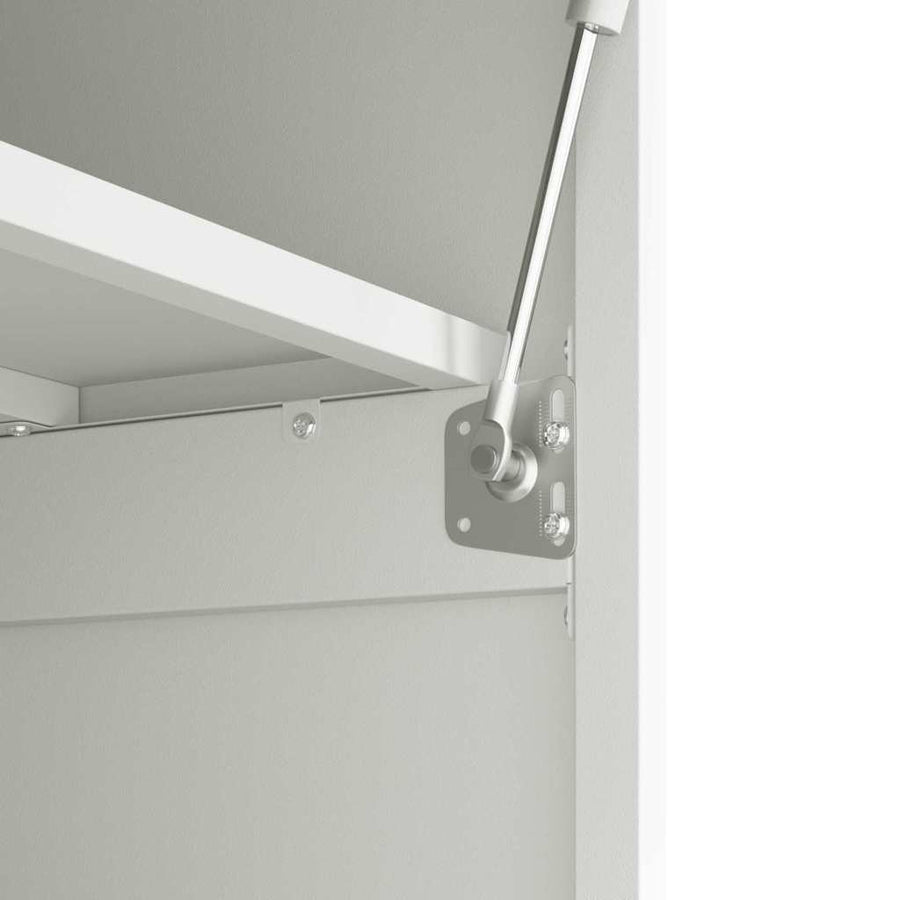 Wandkast Voor Garage Poedercoating Staal 60 x 40 x 53 cm Wit