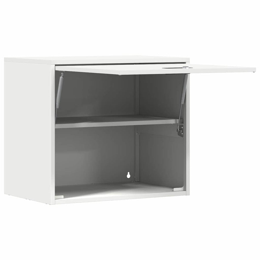 Wandkast Voor Garage Poedercoating Staal 60 x 40 x 53 cm Wit