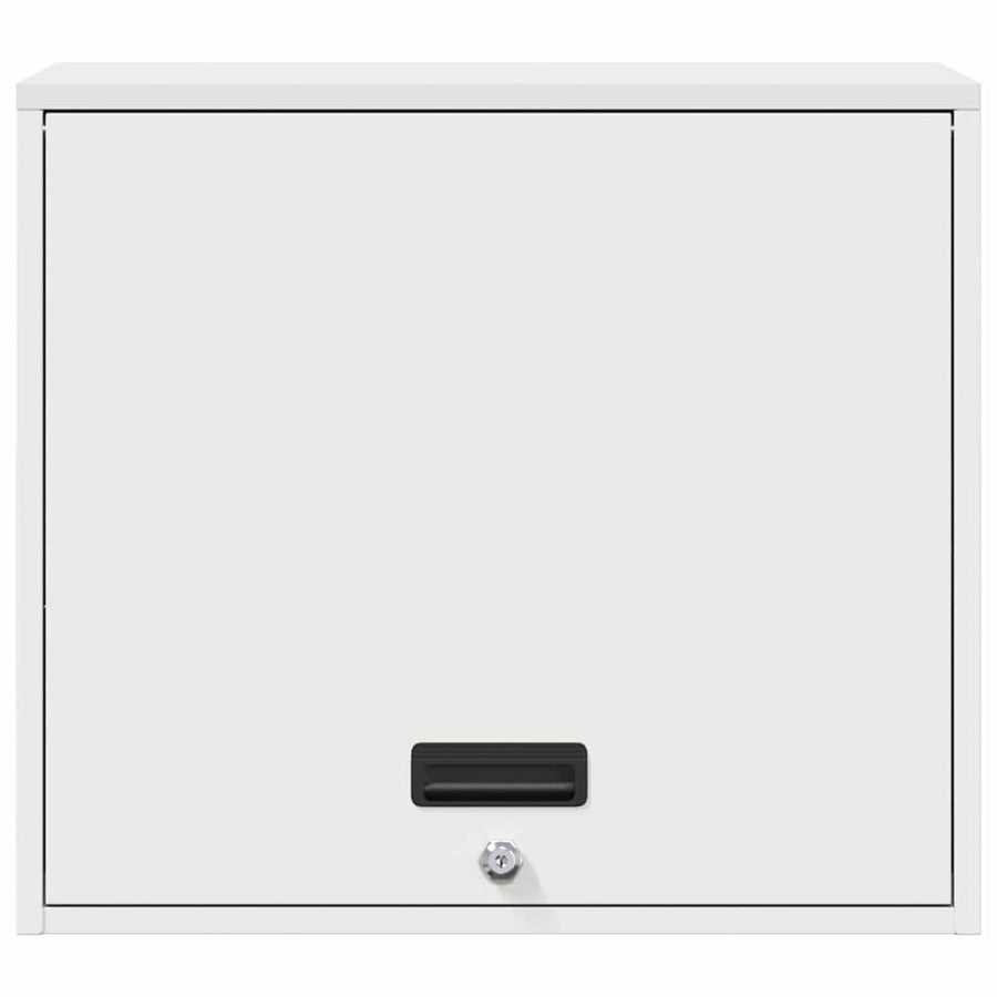 Wandkast Voor Garage Poedercoating Staal 60 x 40 x 53 cm Wit