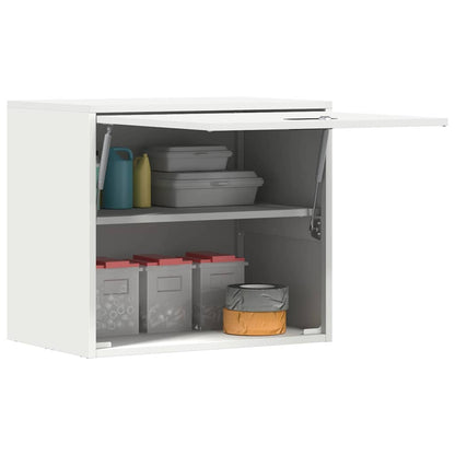 Wandkast Voor Garage Poedercoating Staal 60 x 40 x 53 cm Wit