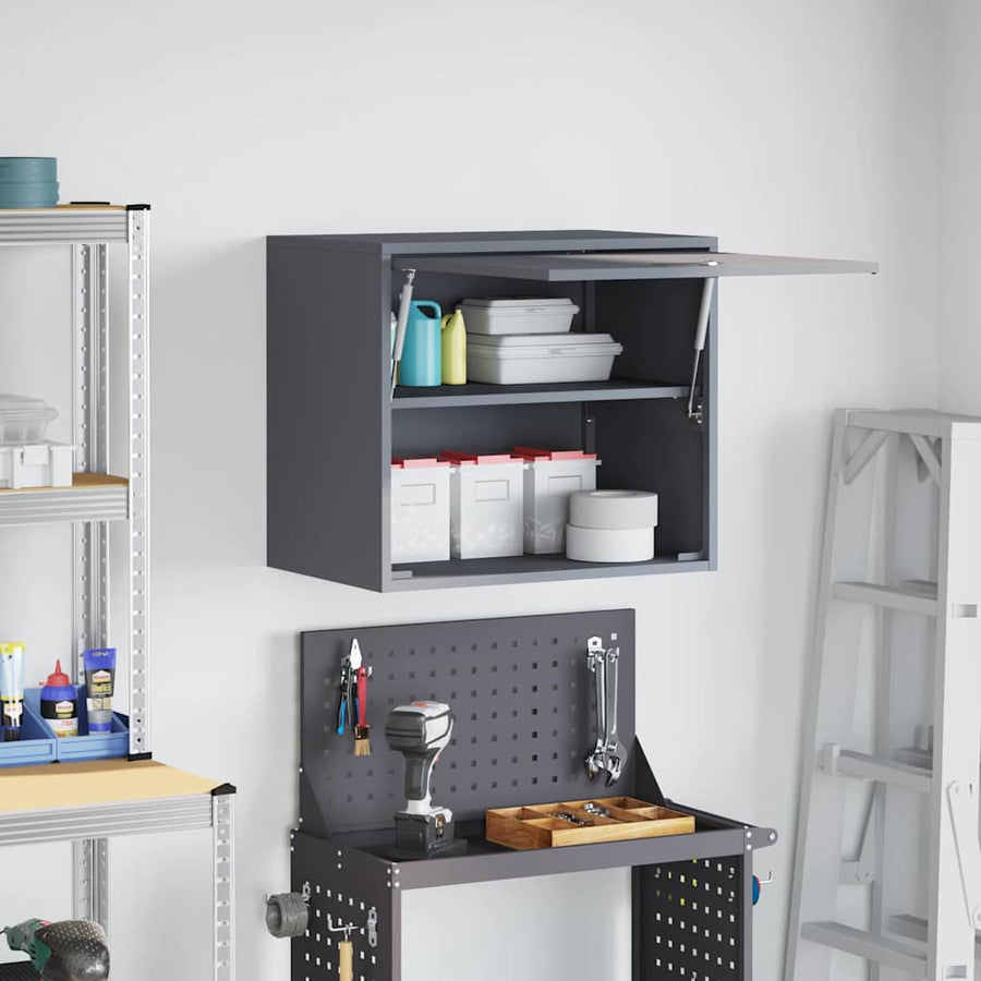 Wandkast Voor Garage 60 x 40 x 53 cm Antraciet