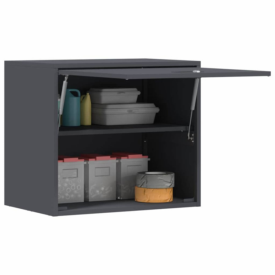 Wandkast Voor Garage 60 x 40 x 53 cm Antraciet