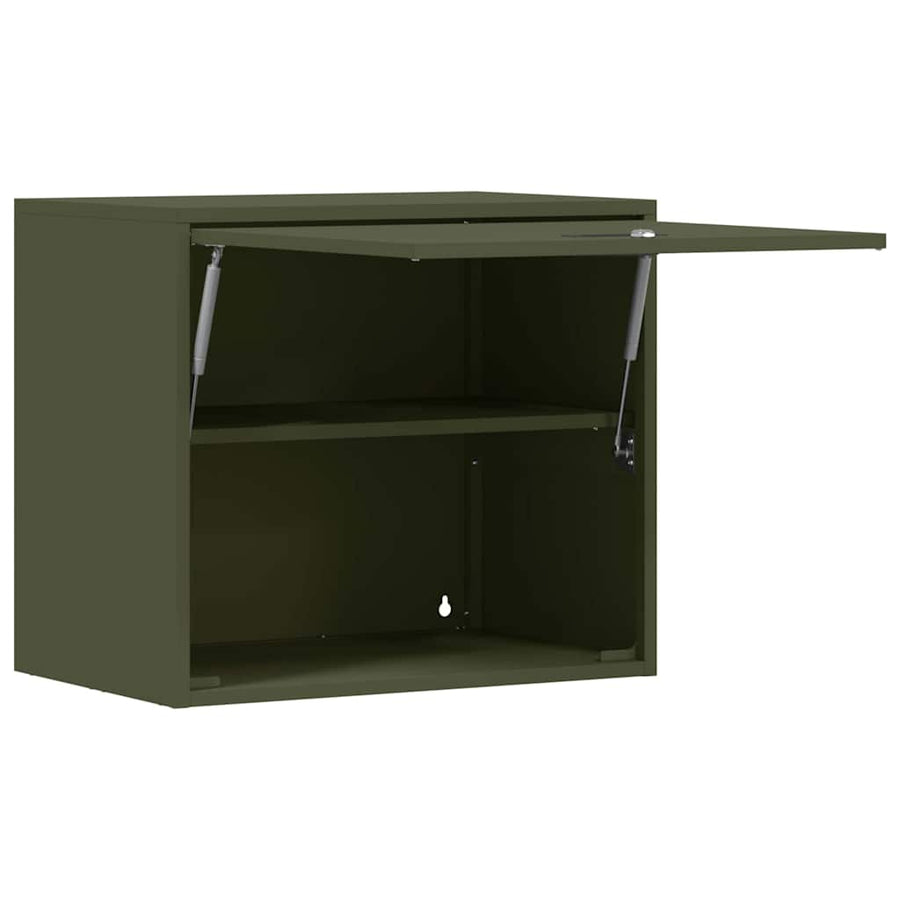 Wandkast Voor Garage 60 x 40 x 53 cm Olijfgroen