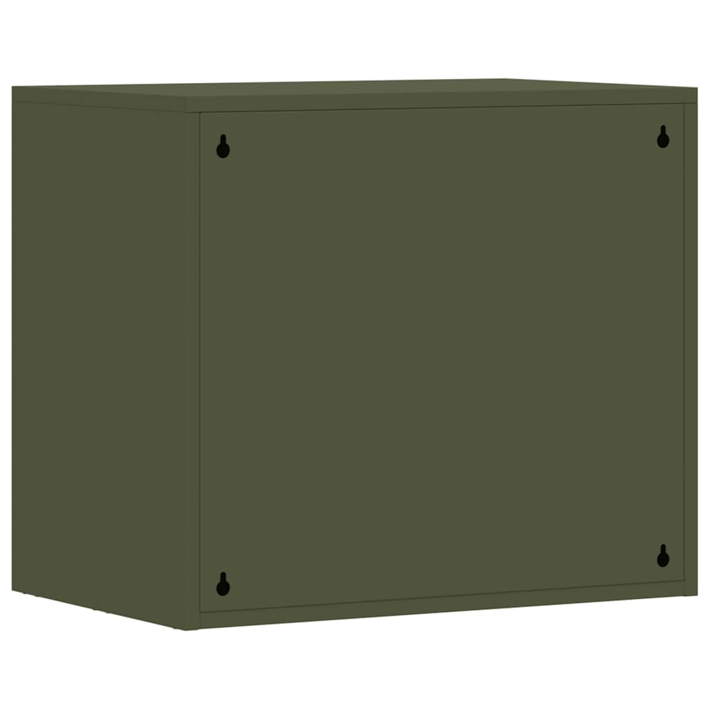 Wandkast Voor Garage 60 x 40 x 53 cm Olijfgroen